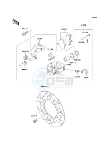 KL 650 A [KLR650] (A15-A19) [KLR650] drawing FRONT BRAKE-- A18_A19- -