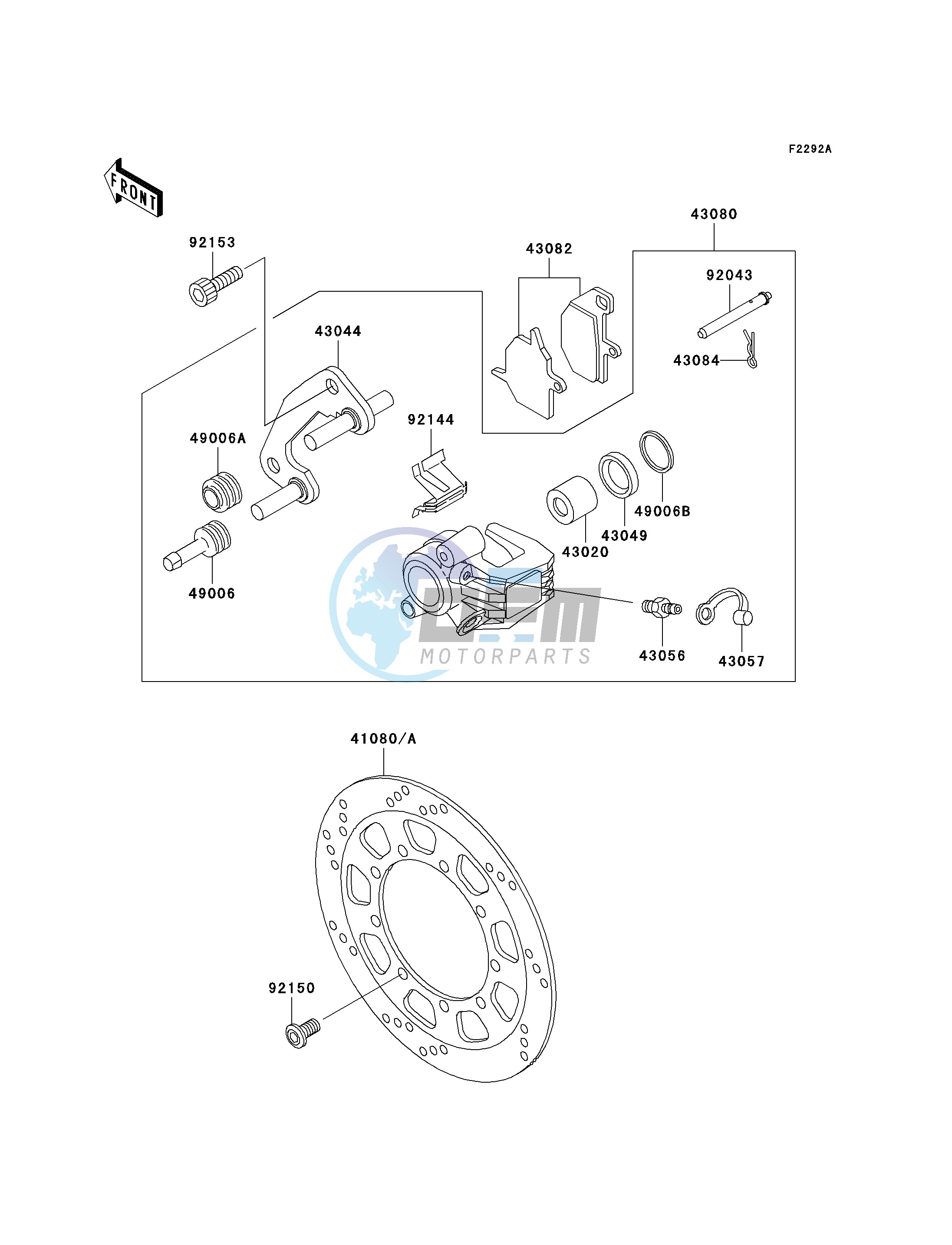 FRONT BRAKE-- A18_A19- -