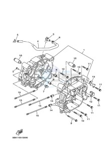 TT-R110E (BMA3) drawing CRANKCASE