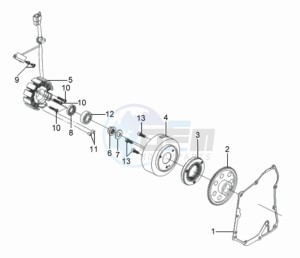 GTS250 INJECTION drawing MAGNETO / FLYWHEEL