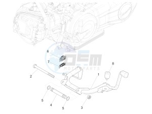 Primavera 50 4T-2V 25 kmh (EMEA) drawing Stand/s