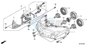 NSA700A9 KO / MME drawing HEADLIGHT