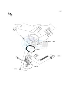 ZX 600 N [NINJA ZX-6RR] (6F) N6F drawing FUEL PUMP