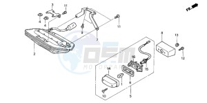 CB1300 CB1300SUPER FOUR drawing TAILLIGHT