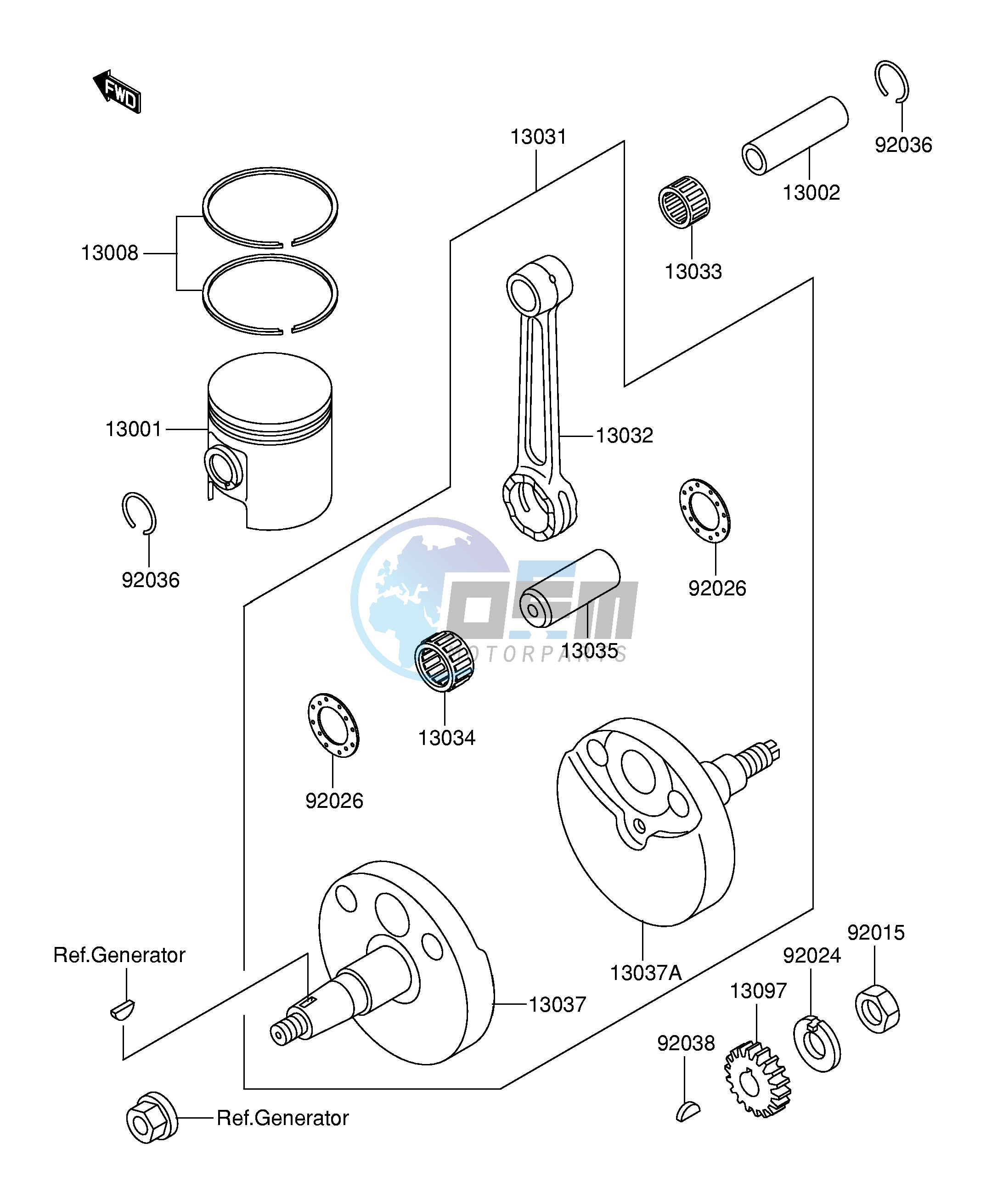 CRANKSHAFT PISTON