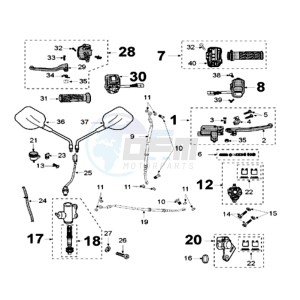 XPS 125CT EU drawing BRAKE CALIPER