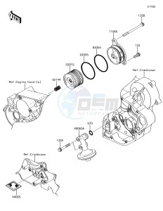 KLX450R KLX450AJF EU drawing Oil Filter