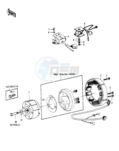 KZ 1000 C [POLICE 1000] (C1-C1A) [POLICE 1000] drawing GENERATOR_REGULATOR -- 78 C1_C1A- -