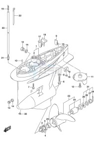 DF 200A drawing Gear Case (C/R)