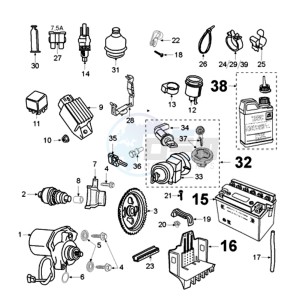 JETFORCE 50 R DARK SIDE U drawing ELECTRIC PART