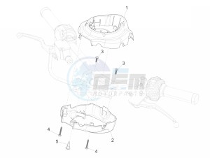 LXV 125 4T 3V IE NOABS E3 (APAC) drawing Handlebars coverages