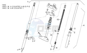 Classic 50 drawing Front fork 92-93 - LH Sleeve