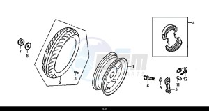 ALLO 50 (25 KM/H) (AJ05WA-NL) (L8-M0) drawing REAR WHEEL