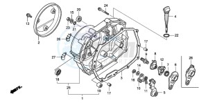 ANF125T drawing RIGHT CRANKCASE COVER