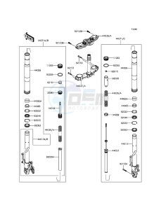 Z800 ABS ZR800DGF UF (UK FA) XX (EU ME A(FRICA) drawing Front Fork