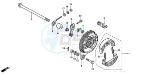 C90CW 70 drawing REAR BRAKE PANEL