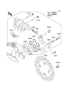 KVF750 4x4 KVF750A6F EU GB drawing Front Brake