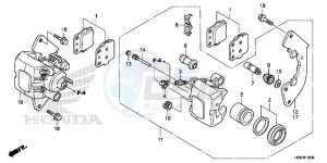 TRX500FA6G TRX500FA Australia - (U) drawing FRONT BRAKE CALIPER