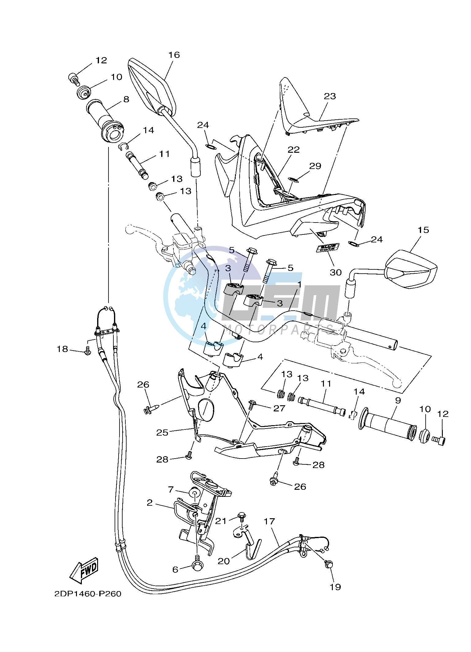 STEERING HANDLE & CABLE