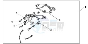 VT750DC SHADOW drawing SADDLEBAG STAY