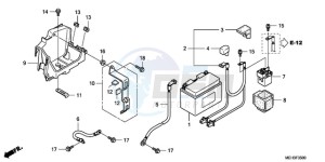 TRX420FA2E TRX420 Europe Direct - (ED) drawing BATTERY