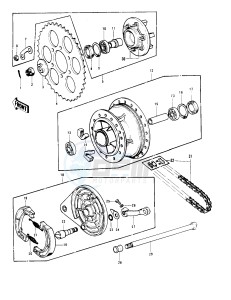 KD 175 A (A1-A4) drawing REAR HUB_BRAKE_CHAIN