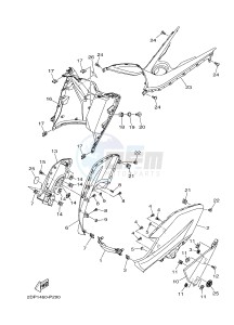 GPD150A GPD150-A NMAX 150 (BV41) drawing LEG SHIELD