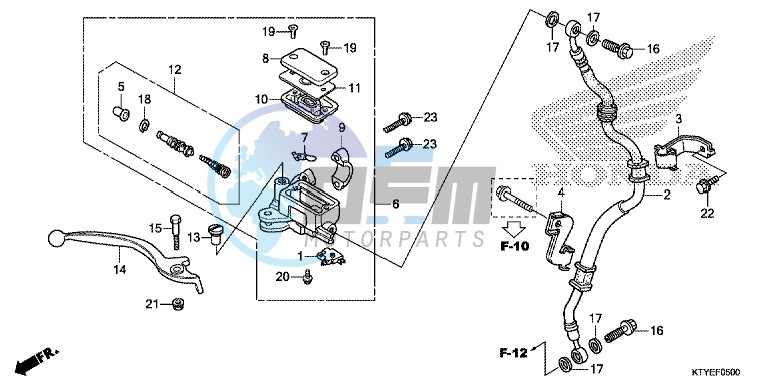 FRONT BRAKE MASTER CYLINDER