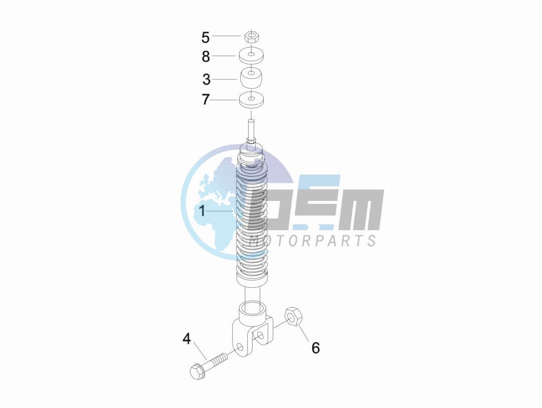 Rear suspension - Shock absorber - s