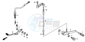 CBR600RR drawing BRAKE PEDAL/CHANGE PEDAL