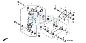 CBR600RR9 UK - (E / MME SPC 3E) drawing REAR CUSHION (CBR600RR)