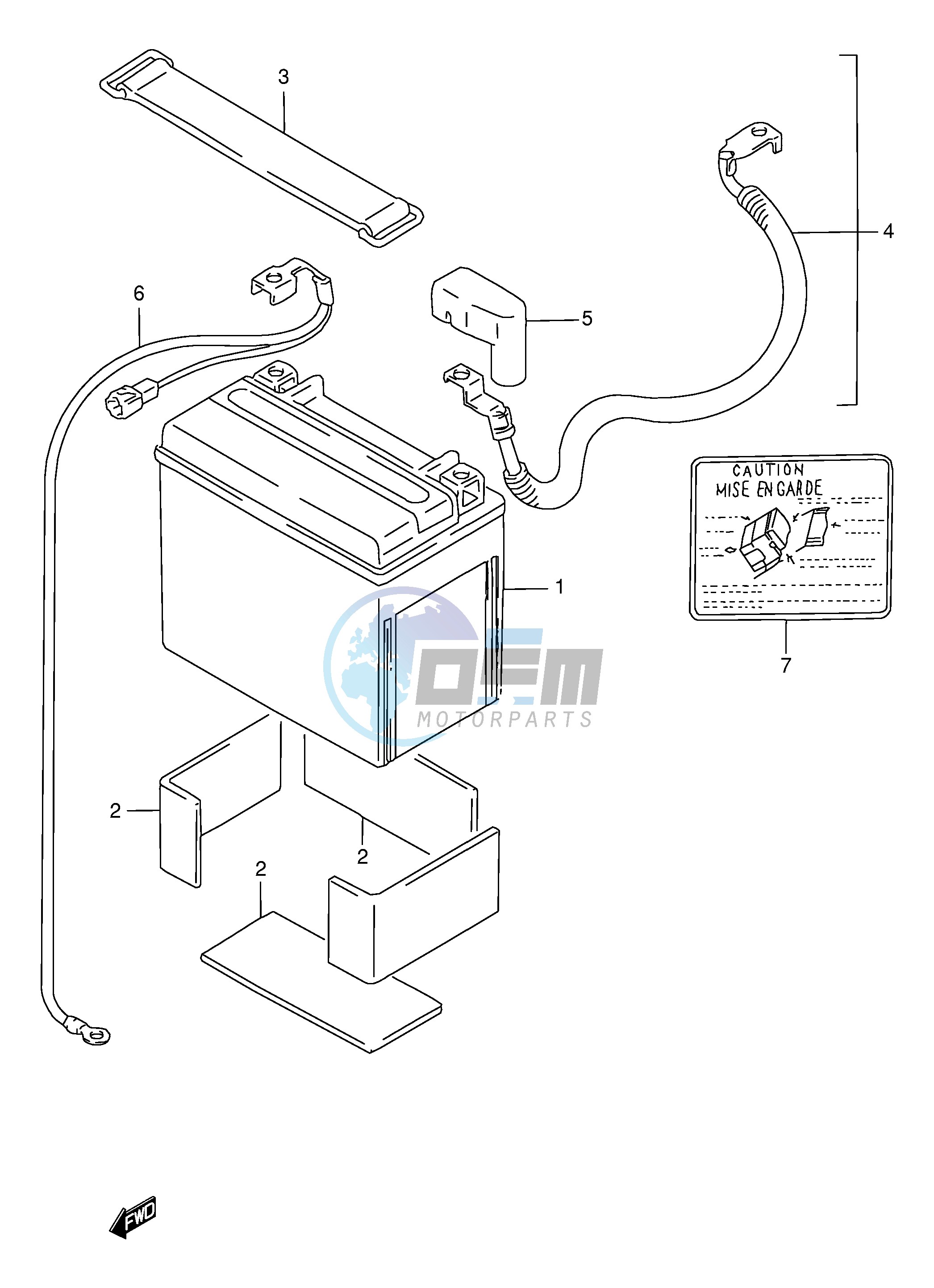 BATTERY (MODEL T V W)