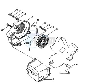 YH WHY 50 drawing AIR SHROUD , FAN