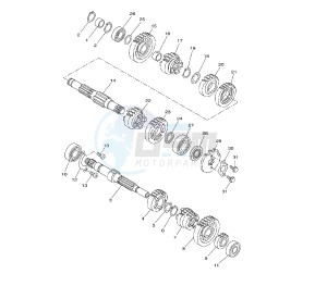 YZF R 125 drawing TRANSMISSION