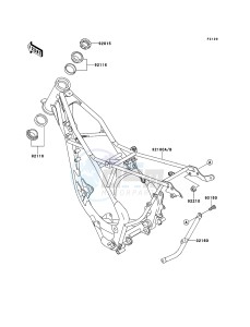 KX85/KX85-<<II>> KX85BDF EU drawing Frame