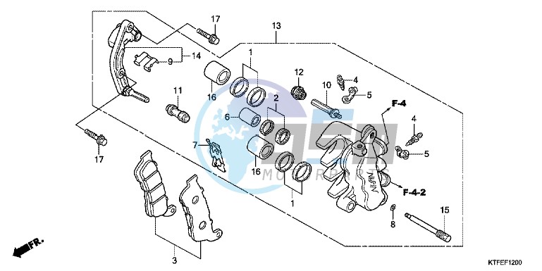 FRONT BRAKE CALIPER