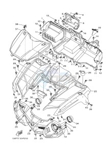 YXM700ES YXM70VPSF VIKING (1XPX) drawing FRONT FENDER