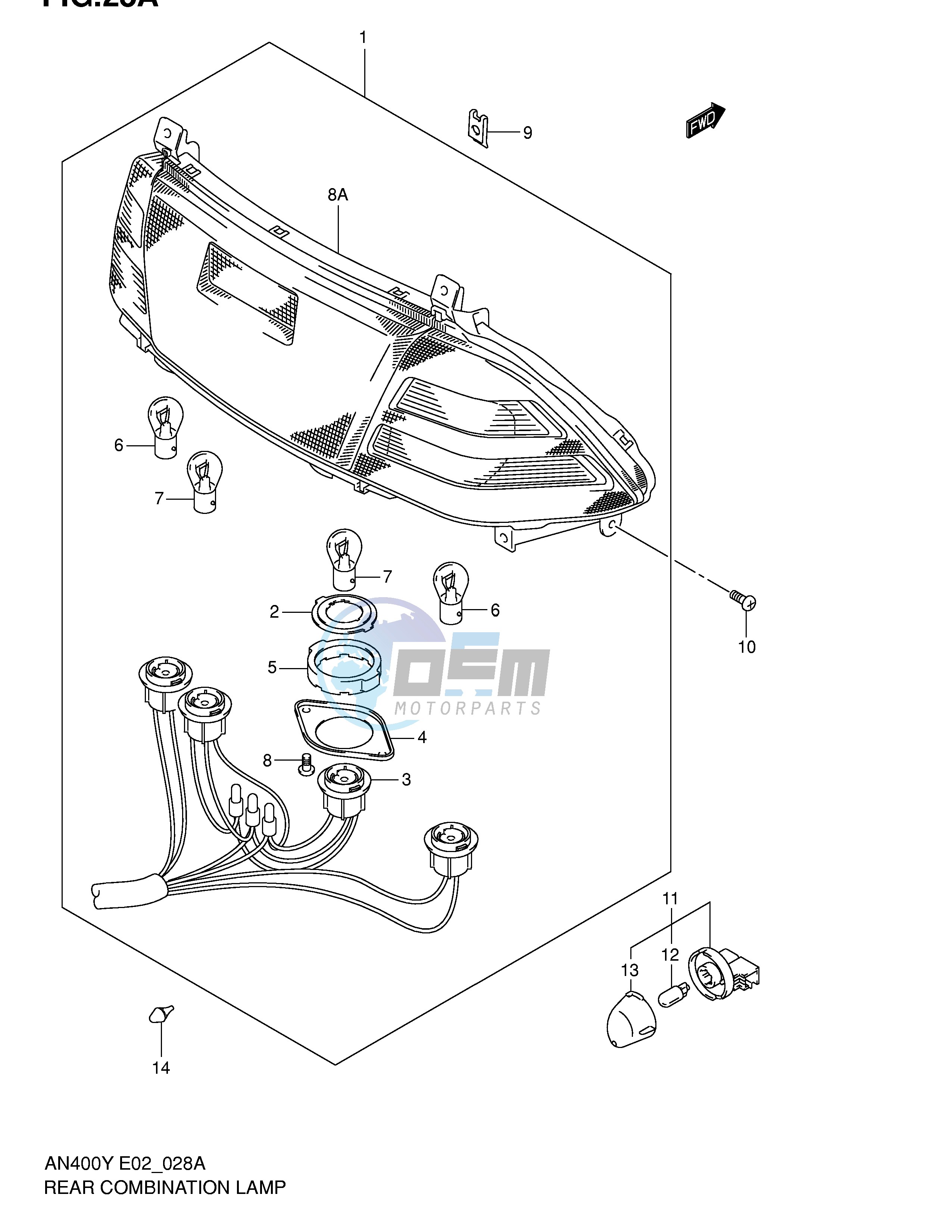 REAR COMBINATION LAMP (MODEL K1 K2)