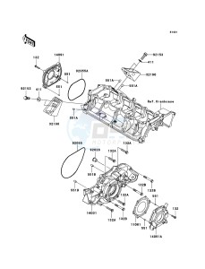 JET SKI ULTRA 300X JT1500HCF EU drawing Engine Cover(s)