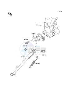 Z1000SX ZX1000GBF FR GB XX (EU ME A(FRICA) drawing Stand(s)