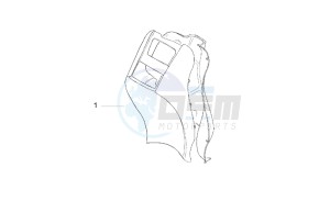 Scarabeo 50 2t (eng. Minarelli) drawing Front shield