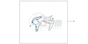 CB1000R9 Europe Direct - (ED) drawing KIT TIT. RADIATOR SHROUD