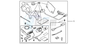 CBR600RR9 France - (F / CMF SPC) drawing AVERTO ALARM KIT