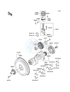 MULE 3010 TRANS 4x4 DIESEL KAF950E8F EU drawing Crankshaft/Piston(s)