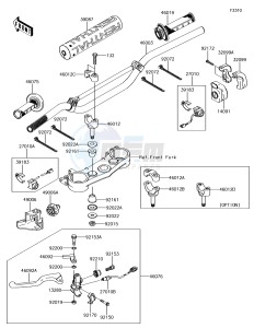 KLX450R KLX450AJF EU drawing Handlebar