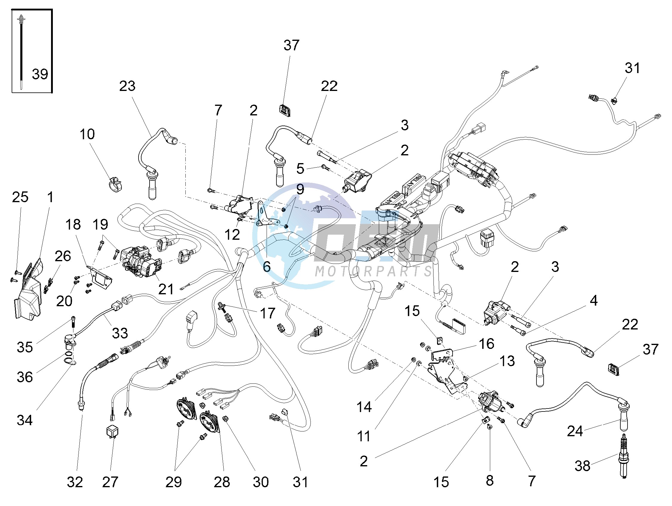 Front electrical system