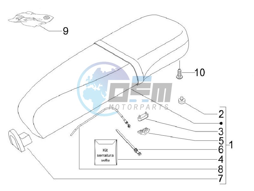 Saddle - Tool roll