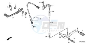 CBR1000RR9 France - (F / CMF MME TRI) drawing PEDAL