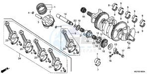 CBR1000RRE Fireblade 2ED drawing CRANK SHAFT/ PI STON