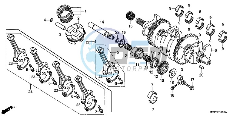 CRANK SHAFT/ PI STON